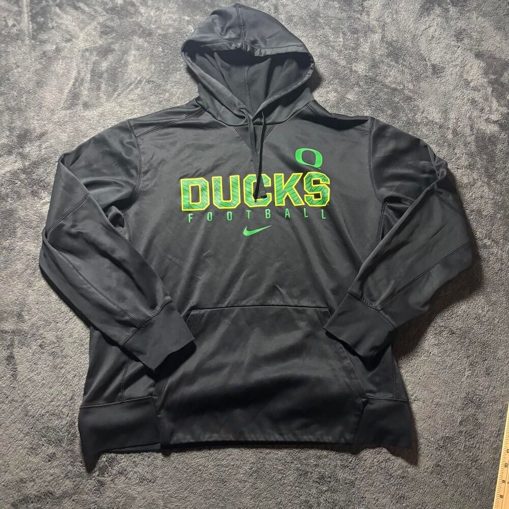 Nike Oregon Ducks Hoodie Mens XL Black NCAA Football Sweatshirt
